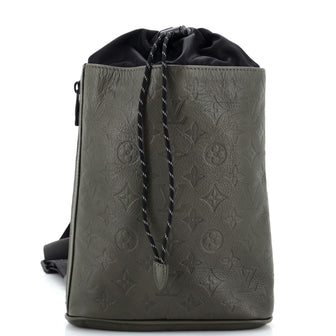 Louis Vuitton Chalk Sling Bag Monogram Shadow Leather