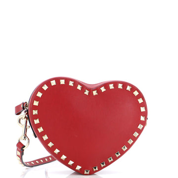 Valentino Garavani Rockstud VLoveTN Heart Bag Leather