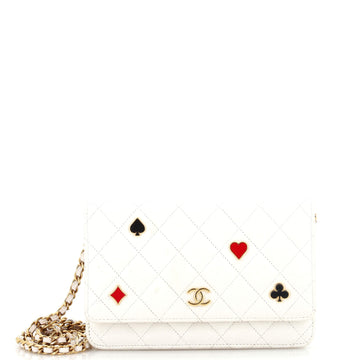 Chanel Coco Casino Wallet on Chain Quilted Caviar