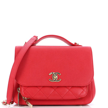 Chanel Business Affinity Flap Bag Quilted Caviar Small