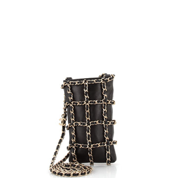 Chanel Tech Me Out Clutch With Chain Lambskin