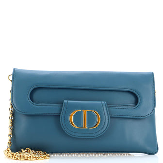 Christian Dior DiorDouble Chain Bag Leather Medium