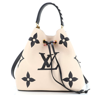 Louis Vuitton NeoNoe Handbag Limited Edition Crafty Monogram Empreinte Giant MM