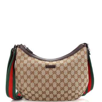 Gucci Saddle Zip Messenger Bag GG Canvas Medium