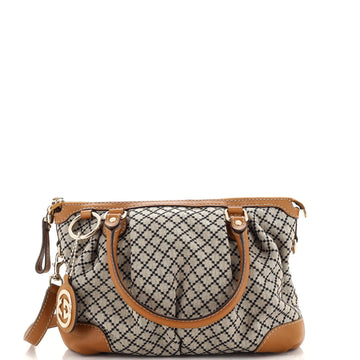 Gucci Sukey Top Handle Satchel Diamante Canvas Medium
