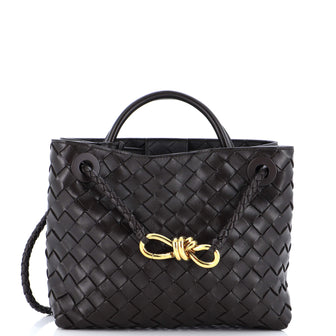 Bottega Veneta Andiamo Top Handle Bag Intrecciato Nappa Small