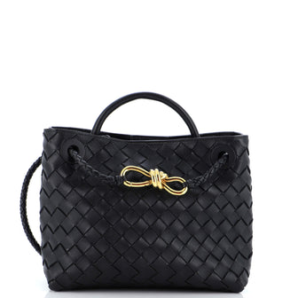 Bottega Veneta Andiamo Top Handle Bag Intrecciato Nappa Small
