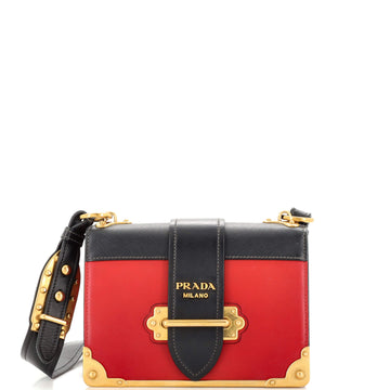 Prada Cahier Crossbody Bag City Calf and Saffiano Small