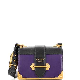 Prada Cahier Crossbody Bag City Calf and Saffiano Small