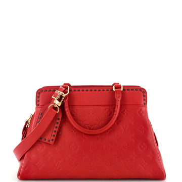 Louis Vuitton Vosges Handbag Whipstitch Monogram Empreinte Leather MM