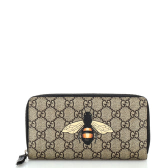 Gucci Zip Around Wallet Printed GG Coated Canvas