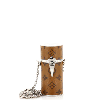 Louis Vuitton Lipstick Case on Chain Reverse Monogram Canvas