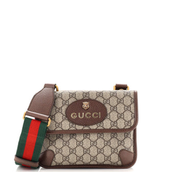 Gucci Neo Vintage Flap Messenger GG Coated Canvas Small
