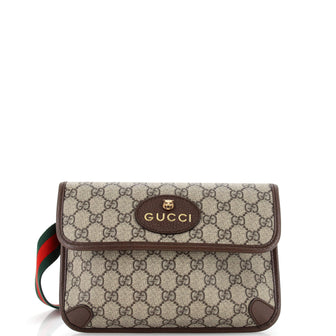 Gucci Neo Vintage Flap Belt Bag GG Coated Canvas