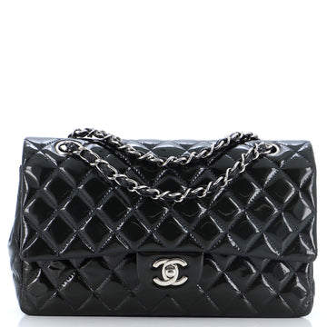 Chanel Classic Double Flap Bag Quilted Patent Medium