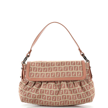 Fendi Chef Flap Bag Zucca Canvas Small