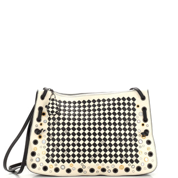 Bottega Veneta Palio Crossbody Bag Intrecciato Nappa with Grommet Detail Medium