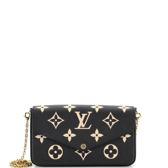 Louis Vuitton Felicie Pochette Bicolor Monogram Empreinte Giant