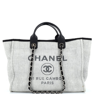 Chanel Deauville Tote Raffia Medium