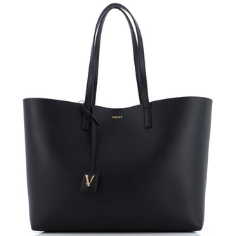 Versace Virtus Open Tote (Outlet) Leather Large