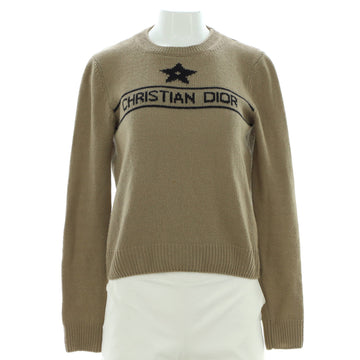 Christian Dior Women's Logo Crewneck Sweater Cashmere