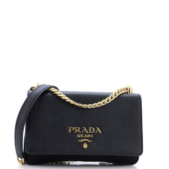 Prada Chain Flap Bag Saffiano Leather Small