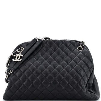 Chanel Just Mademoiselle Bag Quilted Caviar Large