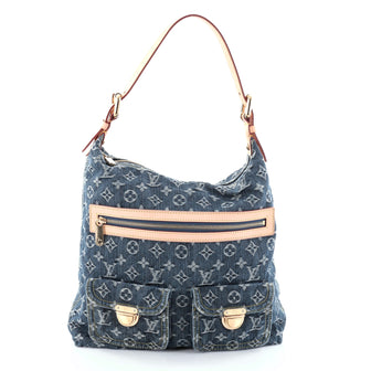Louis Vuitton Baggy Handbag Denim GM Blue 2544103