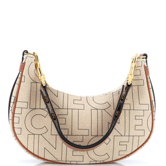 Celine Ava Bag Logo All Over Textile Medium