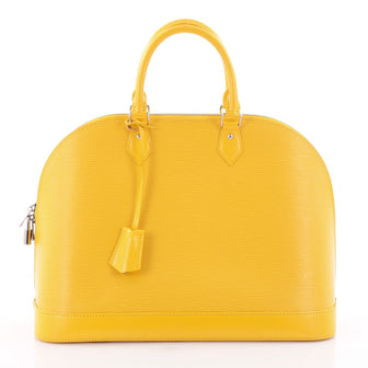 Louis Vuitton Alma Handbag Epi Leather GM Yellow 2545201