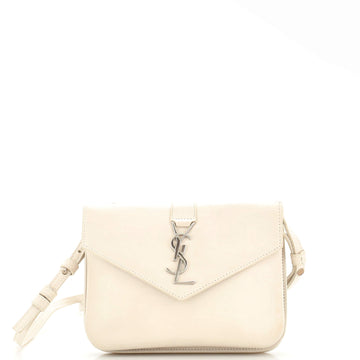 Saint Laurent Classic Monogram Tri-Pocket Crossbody Bag Leather