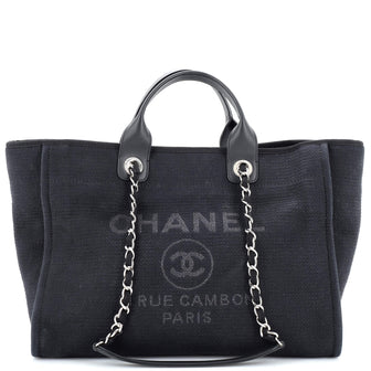 Chanel Deauville Tote Canvas Medium