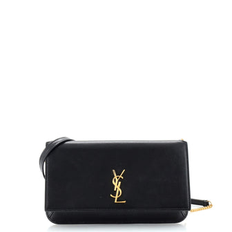 Saint Laurent Classic Monogram Phone Holder Shoulder Bag Leather