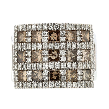 Damiani Sukki Ring 18K White Gold with Diamonds