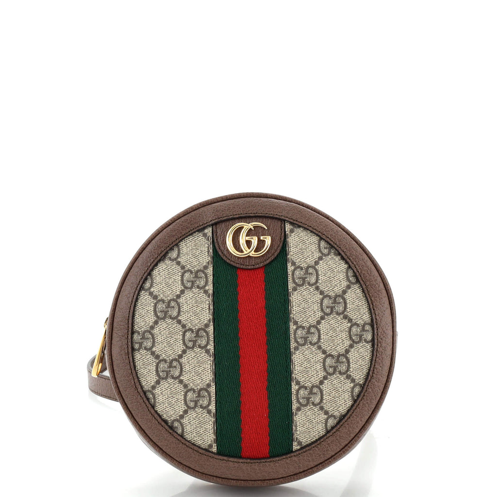 Gucci Ophidia Round Backpack GG Coated Canvas Mini 254595