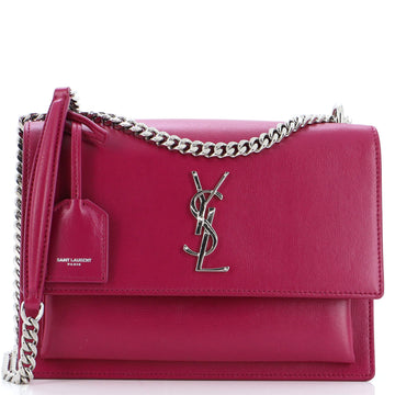 Saint Laurent Sunset Crossbody Bag Leather Medium
