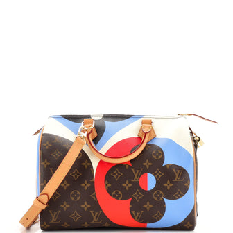 Louis Vuitton Speedy Bandouliere Bag Limited Edition Game On Monogram Canvas 30