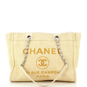 Chanel Deauville Tote Mixed Fibers Small