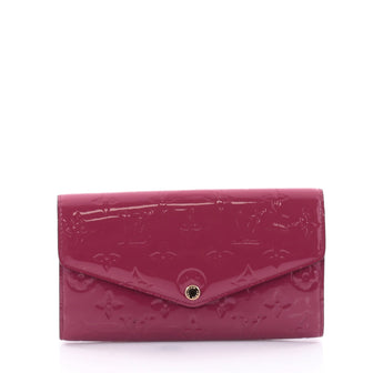 Louis Vuitton Sarah Wallet NM Monogram Vernis Pink 2546602