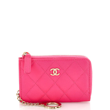 Chanel Key Pouch Quilted Caviar