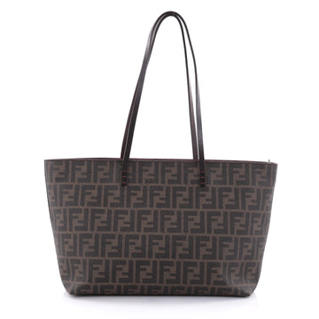 Fendi Roll Tote Zucca Coated Canvas Large Brown 2547103