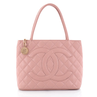 Chanel Medallion Tote Quilted Caviar Pink 2547405
