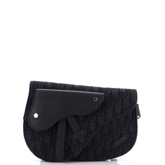 Christian Dior Saddle Messenger Pouch Oblique Canvas