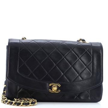 Chanel Vintage Diana Flap Bag Quilted Lambskin Medium