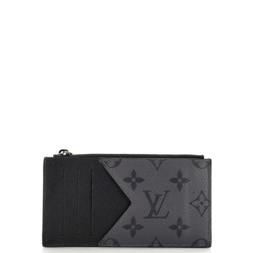 Louis Vuitton Coin Card Holder Reverse Monogram Eclipse Canvas