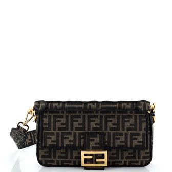 Fendi Baguette NM Bag Zucca Canvas Medium