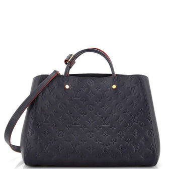 Louis Vuitton Montaigne Handbag Monogram Empreinte Leather GM