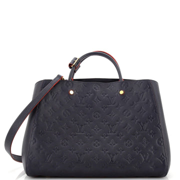 Louis Vuitton Montaigne Handbag Monogram Empreinte Leather GM