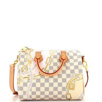 Louis Vuitton Speedy Bandouliere Bag Limited Edition Nautical Damier 25