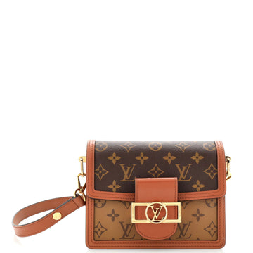 Louis Vuitton Dauphine Shoulder Bag Reverse Monogram Canvas Mini